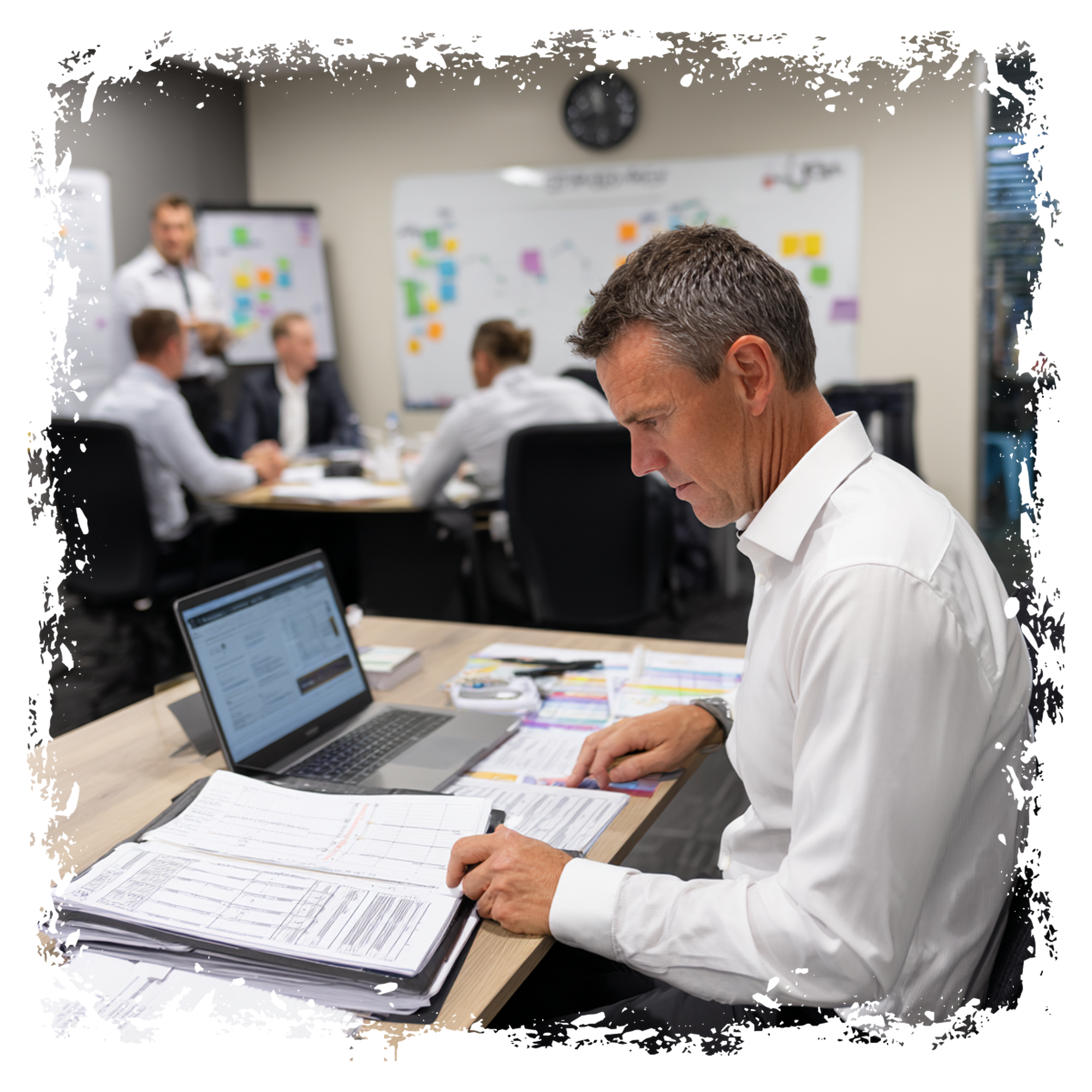 Bushey senior advisors reviewing Data Centre decisions with a client team